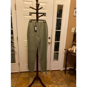 Nast Gal khaki faux leather trousers size 6